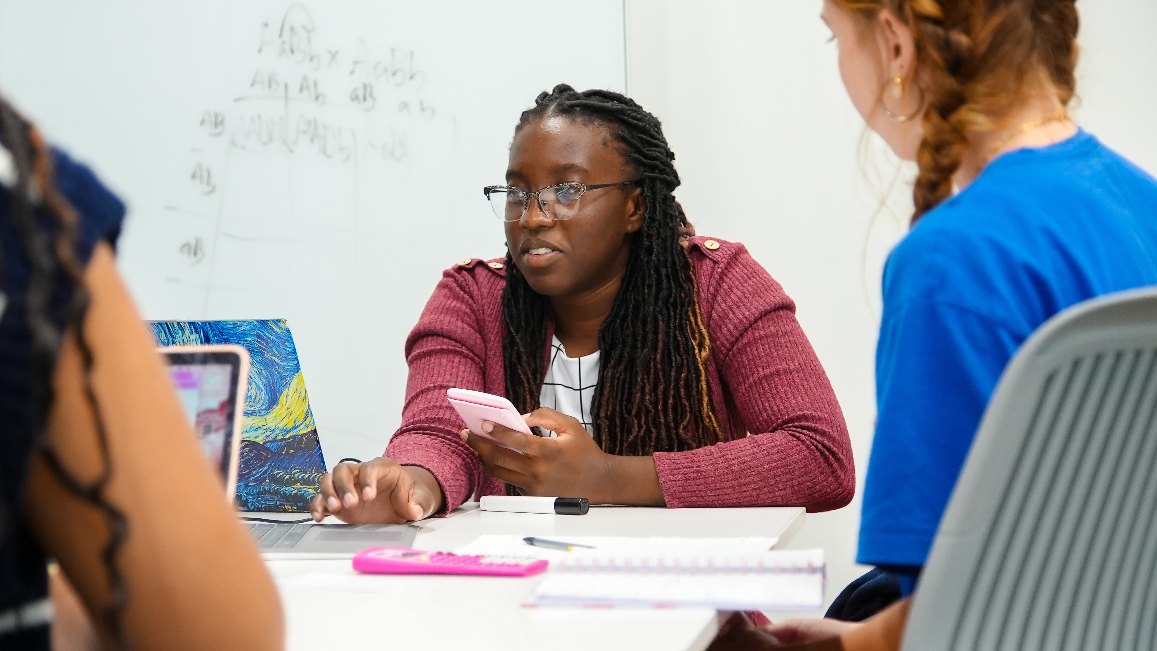 Student Receiving tutoring at the Camner Center